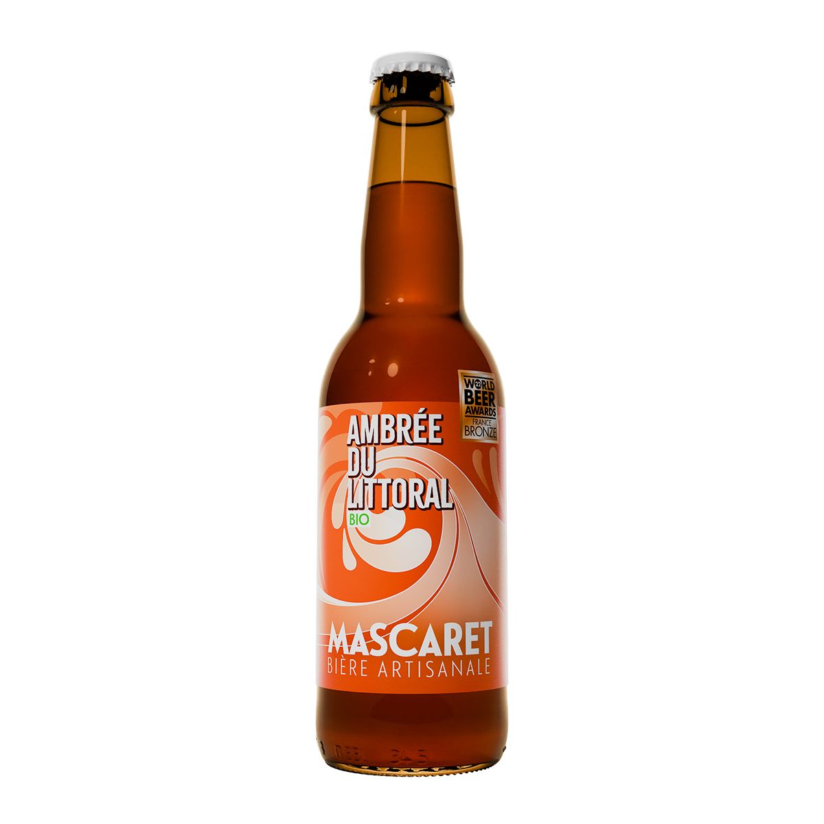 Item Bière Mascaret Ambrée du littoral Bio 33cl