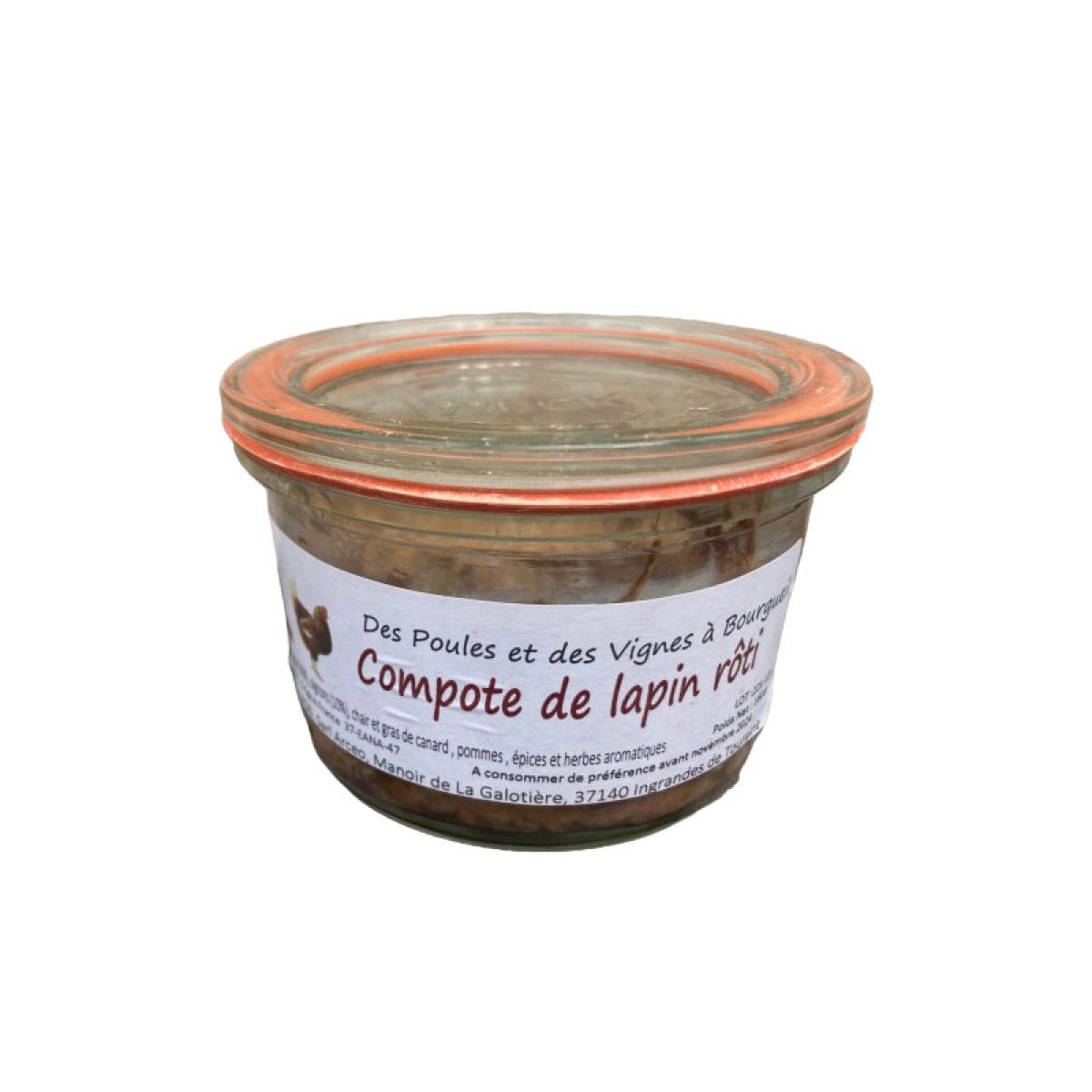 Compote de lapin rôti 150g