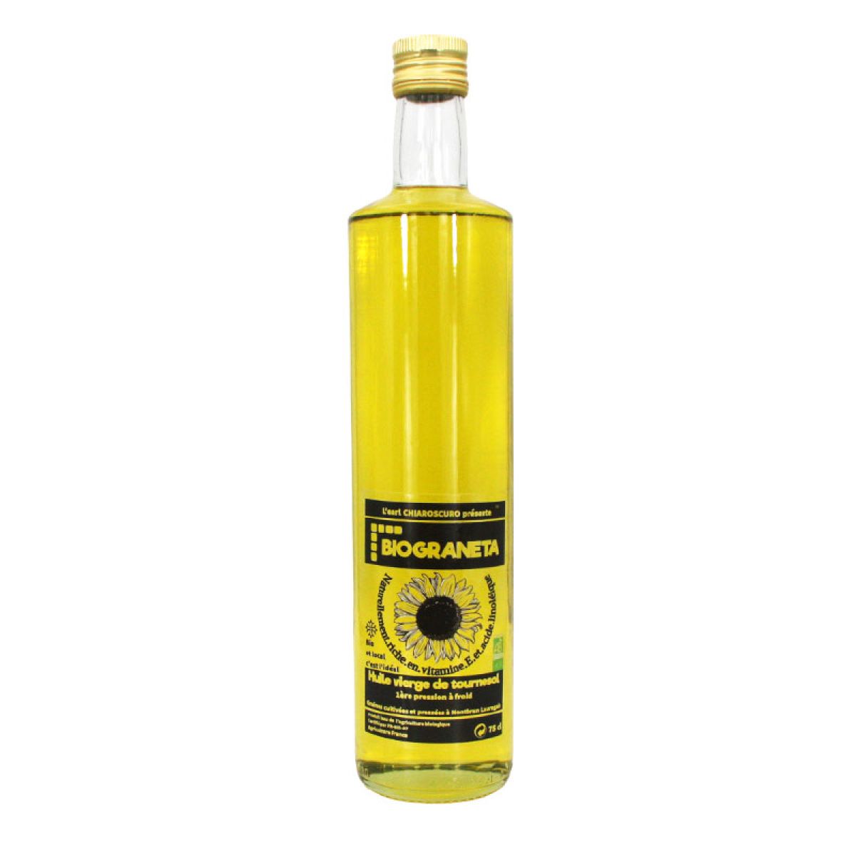 Huile vierge de tournesol 50cl
