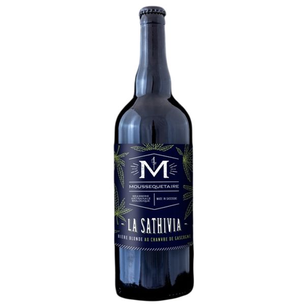 Item Bière Blonde au Chanvre "La Sathivia" Bio 75cl