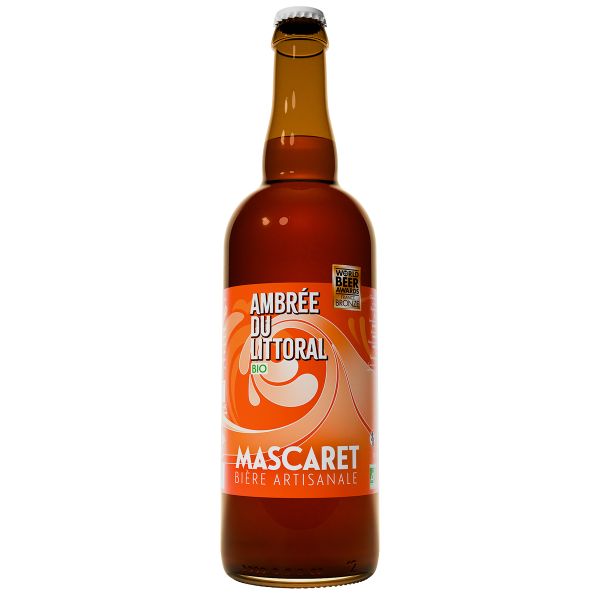 Item Bière Mascaret Ambrée du littoral Bio 75cl