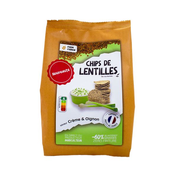 image Chips de Lentilles Crème Oignon 75g