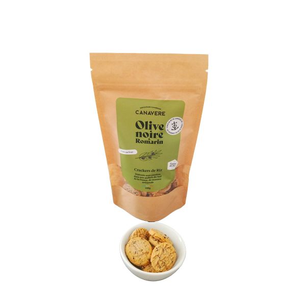 Item Crackers De Riz Olive Noire & Romarin 100g
