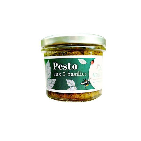 image Pesto au 5 Basilics