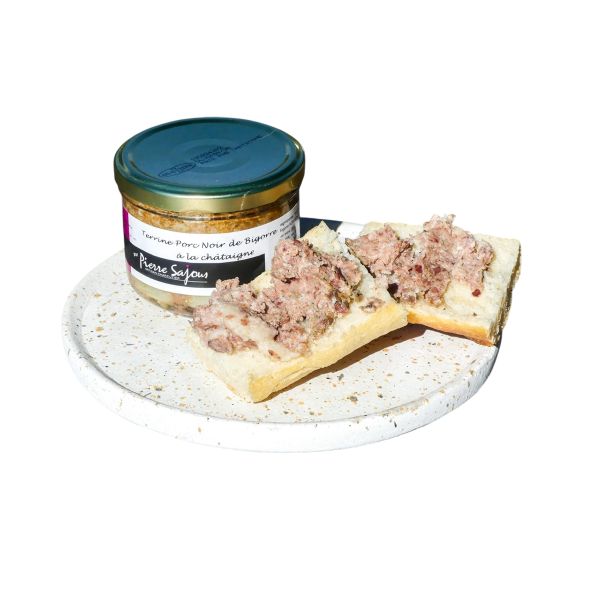 image Terrine de Porc Noir de Bigorre à la châtaigne, verrine 180g