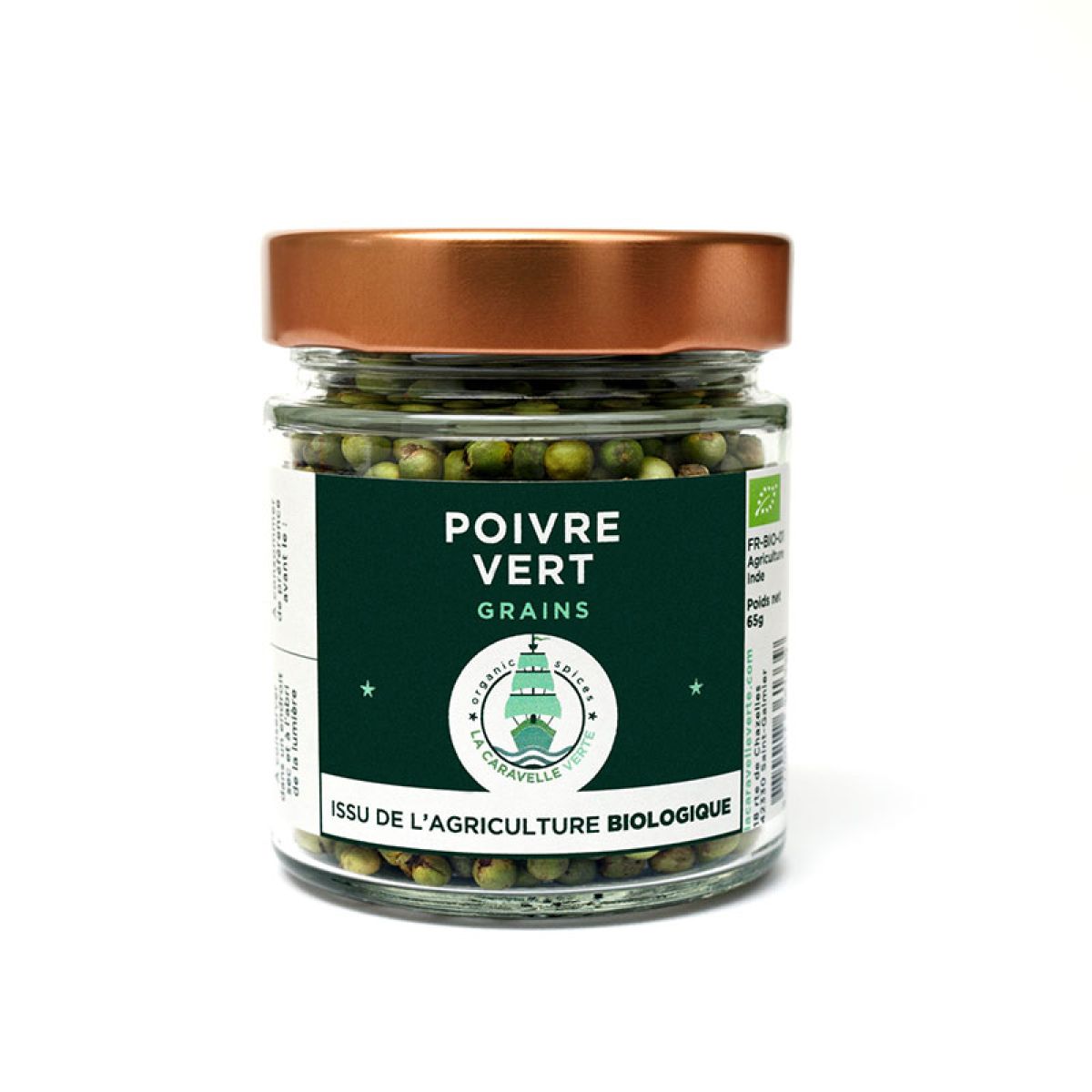 Poivre vert - En grains bio 30g