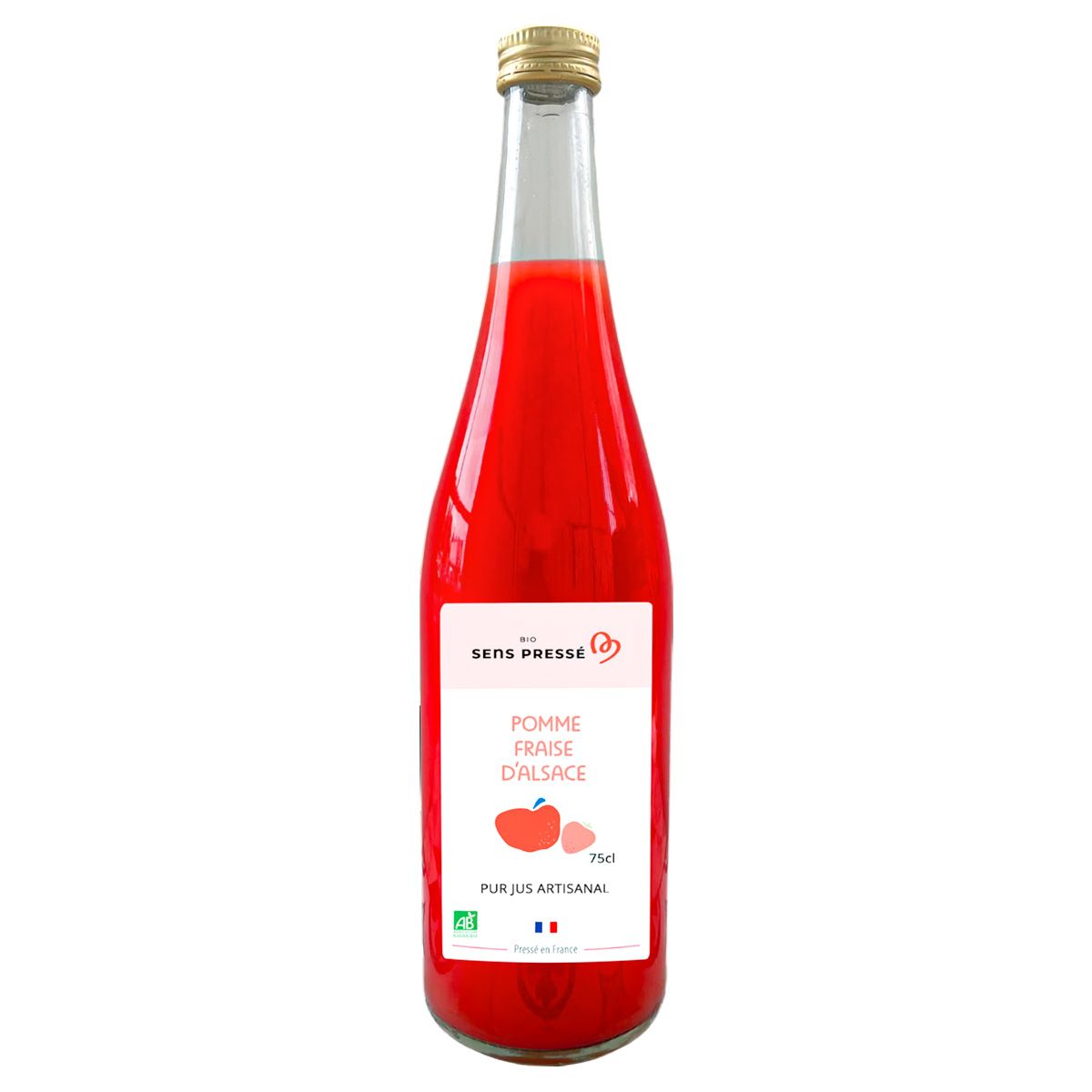 Pomme - Fraise d'Alsace Bio 75cl
