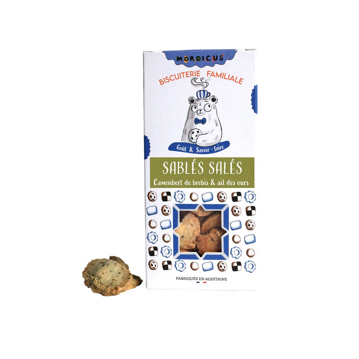 Sablés au Fromage Camembert de brebis & ail des ours 90g