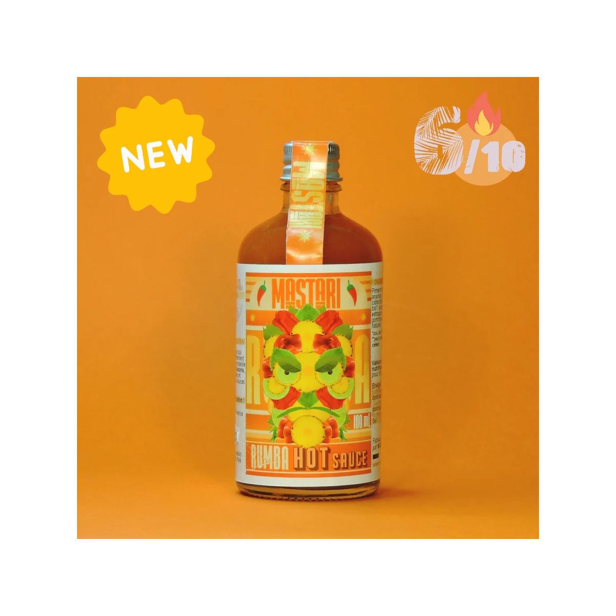 Sauce "Rumba" - Ardente et exotique (Force 6/10) 100ml