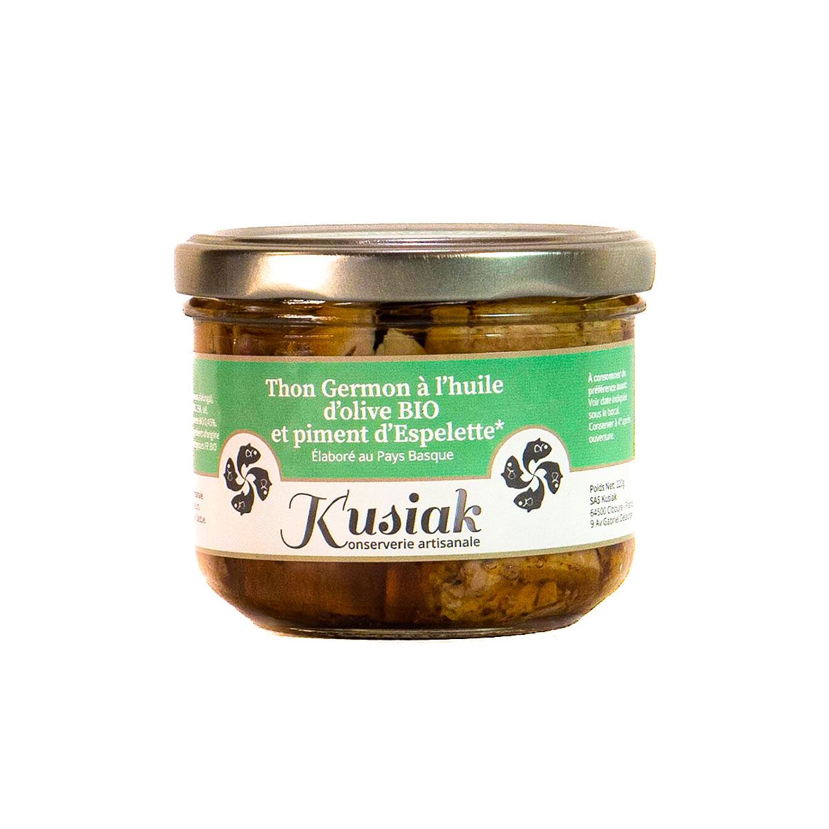 Item Thon Germon à l'Huile d'Olive Bio et au Piment d'Espelette